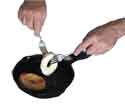 making donuts - putting in pan
