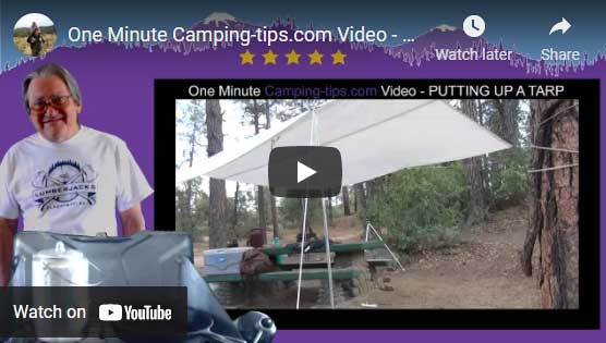 Camping tarp video still.