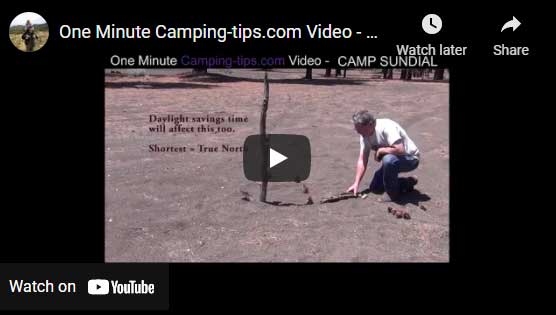 Building a camp sundial video image